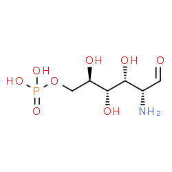 ChemSpider 2D Image | D-Glucosamine 6-phosphate | C6H14NO8P