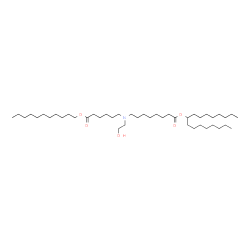 ChemSpider 2D Image | 9-Heptadecanyl 8-{(2-hydroxyethyl)[6-oxo-6-(undecyloxy)hexyl]amino}octanoate | C44H87NO5