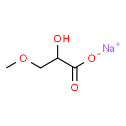 ChemSpider 2D Image | Sodium 2-hydroxy-3-methoxypropanoate | C4H7NaO4