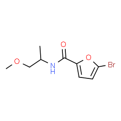 ChemSpider 2D Image | 5-Bromo-N-(1-methoxy-2-propanyl)-2-furamide | C9H12BrNO3