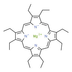 ChemSpider 2D Image | Magnesium 2,3,7,8,12,13,17,18-octaethylporphine-21,22-diide | C36H44MgN4