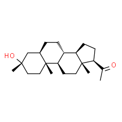 ChemSpider 2D Image | (3beta,5beta,8alpha,9beta,10alpha,13alpha,14beta,17alpha)-3-Hydroxy-3-methylpregnan-20-one | C22H36O2