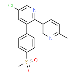 ChemSpider 2D Image | etoricoxib | C18H15ClN2O2S