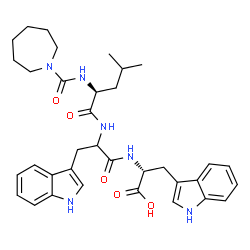 ChemSpider 2D Image | N-(1-Azepanylcarbonyl)-L-leucyltryptophyl-D-tryptophan | C35H44N6O5