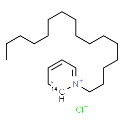 ChemSpider 2D Image | 1-Hexadecyl(2-~14~C)pyridinium chloride | C2014CH38ClN