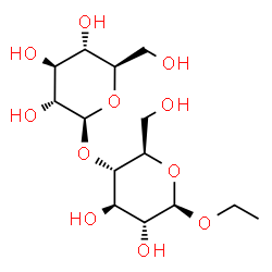 ChemSpider 2D Image | Ethyl 4-O-beta-D-glucopyranosyl-beta-D-glucopyranoside | C14H26O11