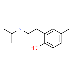 ChemSpider 2D Image | 2-[2-(Isopropylamino)ethyl]-4-methylphenol | C12H19NO