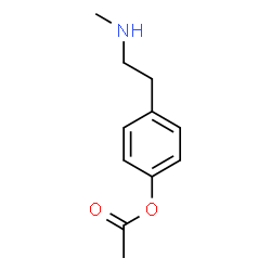 ChemSpider 2D Image | 4-[2-(Methylamino)ethyl]phenyl acetate | C11H15NO2