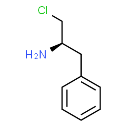 ChemSpider 2D Image | (2R)-1-Chloro-3-phenyl-2-propanamine | C9H12ClN