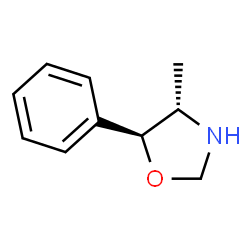 ChemSpider 2D Image | (4S,5S)-4-Methyl-5-phenyl-1,3-oxazolidine | C10H13NO