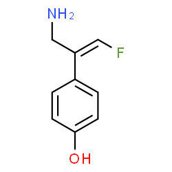 ChemSpider 2D Image | 4-[(1E)-3-Amino-1-fluoro-1-propen-2-yl]phenol | C9H10FNO