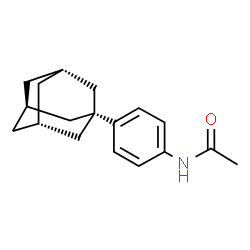 ChemSpider 2D Image | N-{4-[(3s,5s,7s)-Adamantan-1-yl]phenyl}acetamide | C18H23NO