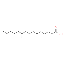 ChemSpider 2D Image | 2,6,10,14-Tetramethylpentadecanoic acid | C19H38O2