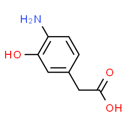 ChemSpider 2D Image | 4-Amino-3-hydroxybenzeneacetic acid | C8H9NO3