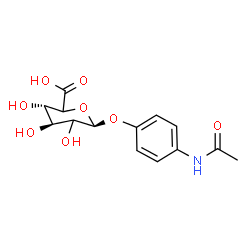 ChemSpider 2D Image | 4-Acetamidophenyl beta-D-threo-hexopyranosiduronic acid | C14H17NO8