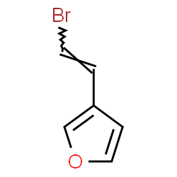 ChemSpider 2D Image | 3-[(E)-2-Bromovinyl]furan | C6H5BrO