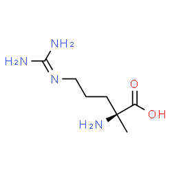 ChemSpider 2D Image | N~5~-(Diaminomethylene)-2-methyl-L-ornithine | C7H16N4O2