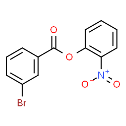 ChemSpider 2D Image | 2-Nitrophenyl 3-bromobenzoate | C13H8BrNO4