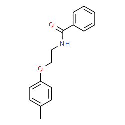 ChemSpider 2D Image | N-[2-(4-Methylphenoxy)ethyl]benzamide | C16H17NO2