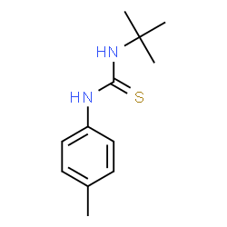 ChemSpider 2D Image | 1-(4-Methylphenyl)-3-(2-methyl-2-propanyl)thiourea | C12H18N2S
