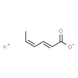 ChemSpider 2D Image | Potassium (2E,4Z)-2,4-hexadienoate | C6H7KO2