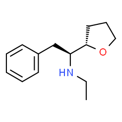 ChemSpider 2D Image | (1S)-N-Ethyl-2-phenyl-1-[(2S)-tetrahydro-2-furanyl]ethanamine | C14H21NO