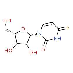 ChemSpider 2D Image | 1-[(2xi)-beta-L-threo-Pentofuranosyl]-4-thioxo-3,4-dihydro-2(1H)-pyrimidinone | C9H12N2O5S