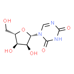 ChemSpider 2D Image | 1-(beta-L-Ribofuranosyl)-1,3,5-triazine-2,4(1H,3H)-dione | C8H11N3O6