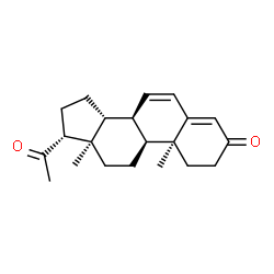 ChemSpider 2D Image | (8alpha,10alpha,13alpha,14beta,17alpha)-Pregna-4,6-diene-3,20-dione | C21H28O2