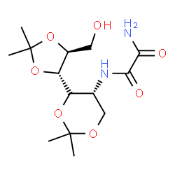 ChemSpider 2D Image | N-{(4R,5R)-4-[(4S,5S)-5-(Hydroxymethyl)-2,2-dimethyl-1,3-dioxolan-4-yl]-2,2-dimethyl-1,3-dioxan-5-yl}ethanediamide (non-preferred name) | C14H24N2O7