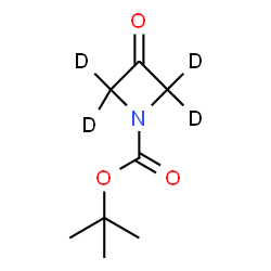 ChemSpider 2D Image | 2-Methyl-2-propanyl 3-oxo-1-(~2~H_4_)azetidinecarboxylate | C8H9D4NO3