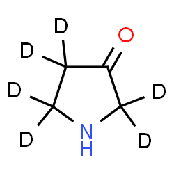 ChemSpider 2D Image | 3-(2,2,4,4,5,5-~2~H_6_)Pyrrolidinone | C4HD6NO