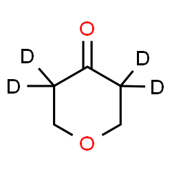 ChemSpider 2D Image | (3,3,5,5-~2~H_4_)Tetrahydro-4H-pyran-4-one | C5H4D4O2