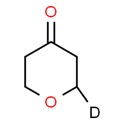 ChemSpider 2D Image | (2-~2~H_1_)Tetrahydro-4H-pyran-4-one | C5H7DO2