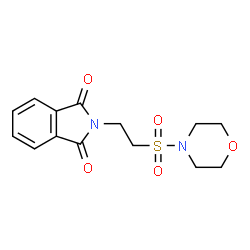 ChemSpider 2D Image | 2-[2-(4-Morpholinylsulfonyl)ethyl]-1H-isoindole-1,3(2H)-dione | C14H16N2O5S