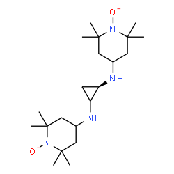 ChemSpider 2D Image | 4,4'-[(1R)-1,2-Cyclopropanediyldiimino]bis(2,2,6,6-tetramethyl-1-piperidinolate) | C21H40N4O2