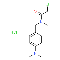 ChemSpider 2D Image | 2-Chloro-N-[4-(dimethylamino)benzyl]-N-methylacetamide hydrochloride (1:1) | C12H18Cl2N2O
