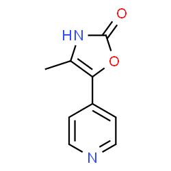 ChemSpider 2D Image | 4-Methyl-5-(4-pyridinyl)-1,3-oxazol-2(3H)-one | C9H8N2O2