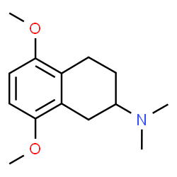 ChemSpider 2D Image | 5,8-Dimethoxy-N,N-dimethyl-1,2,3,4-tetrahydro-2-naphthalenamine | C14H21NO2