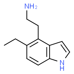 ChemSpider 2D Image | 2-(5-Ethyl-1H-indol-4-yl)ethanamine | C12H16N2
