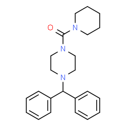 ChemSpider 2D Image | [4-(Diphenylmethyl)-1-piperazinyl](1-piperidinyl)methanone | C23H29N3O