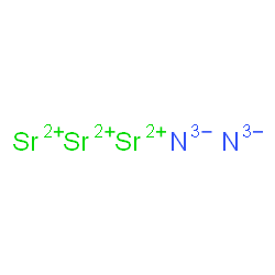 ChemSpider 2D Image | tristrontium nitrogen(-3) anion | N2Sr3