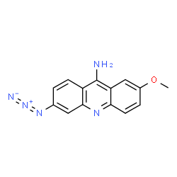 ChemSpider 2D Image | 6-Azido-2-methoxy-9-acridinamine | C14H11N5O