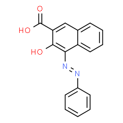 ChemSpider 2D Image | 3-hydroxy-4-(phenylazo)-2-naphthoic acid | C17H12N2O3
