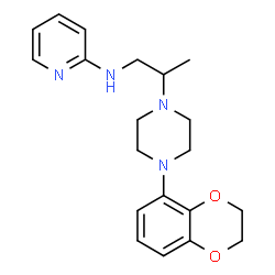 ChemSpider 2D Image | N-{2-[4-(2,3-Dihydro-1,4-benzodioxin-5-yl)-1-piperazinyl]propyl}-2-pyridinamine | C20H26N4O2