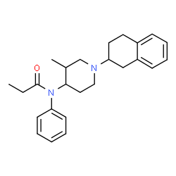 ChemSpider 2D Image | N-[3-Methyl-1-(1,2,3,4-tetrahydro-2-naphthalenyl)-4-piperidinyl]-N-phenylpropanamide | C25H32N2O