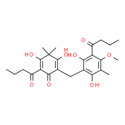 ChemSpider 2D Image | Aspidin | C25H32O8
