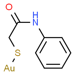 ChemSpider 2D Image | aurothioglycanide | C8H8AuNOS