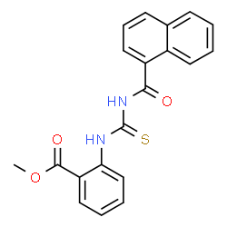 ChemSpider 2D Image | Methyl 2-[(1-naphthoylcarbamothioyl)amino]benzoate | C20H16N2O3S