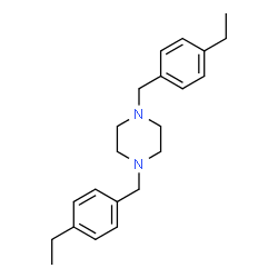 ChemSpider 2D Image | 1,4-Bis(4-ethylbenzyl)piperazine | C22H30N2